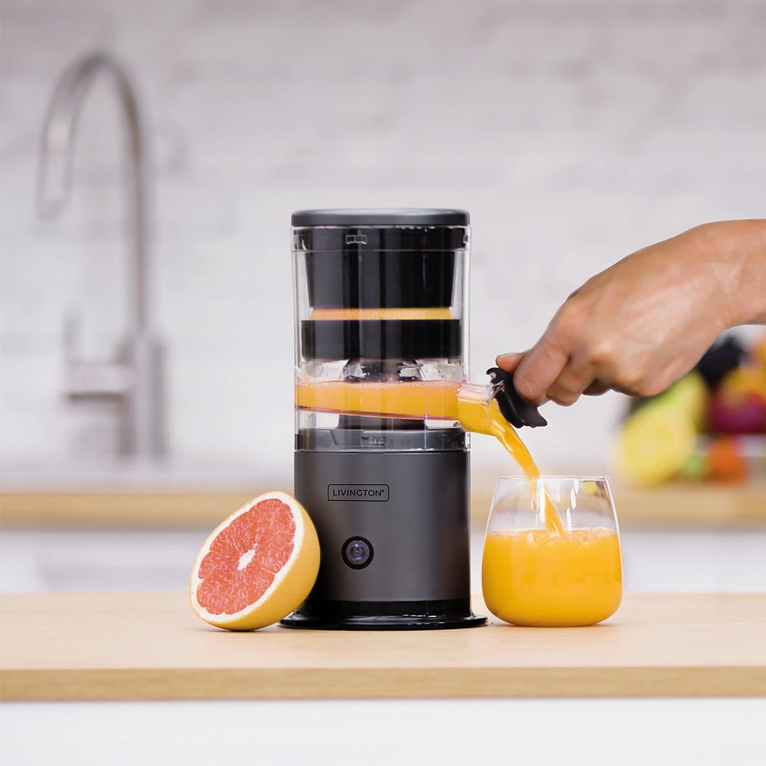 Livington JuiceBoost - tragbarer Akku Entsafter - 160ml Auffangbehälter - kabellos - Saftpresse klei