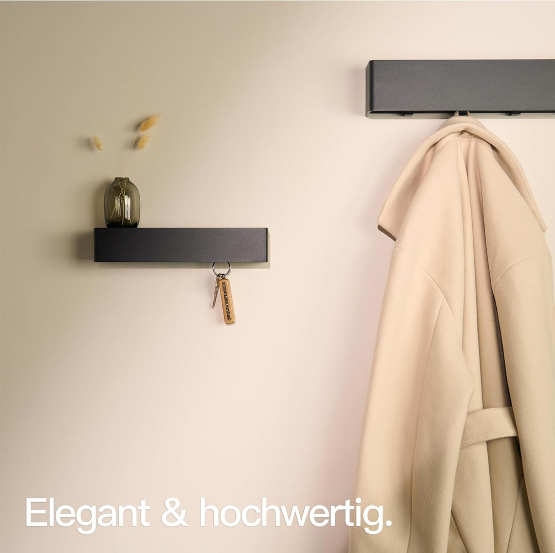 Designfabrik Hamburg Schlüsselbrett | Moderne Schlüsselaufbewahrung mit Ablage | Schlüsselhalter zur