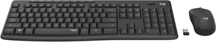 Logitech MK295 kabelloses Tastatur-Maus-Set mit SilentTouch-Technologie, Shortcut-Tasten, optischer