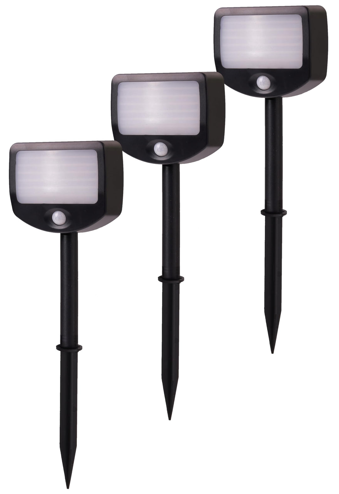 Northpoint LED Batterie Strahler Fluter Sicherheitsleuchte 3er Set mit Funk-Aktivierung Bewegungsmel