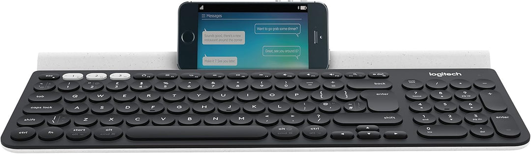 Logitech K780 Kabellose Tastatur, Bluetooth & 2.4 GHz Verbindung, Multi Device & Easy-Switch Feature