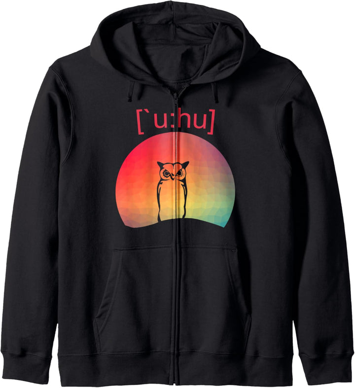 Vintage Uhu Geschenkidee für Kinder, Frauen und Männer Kapuzenjacke