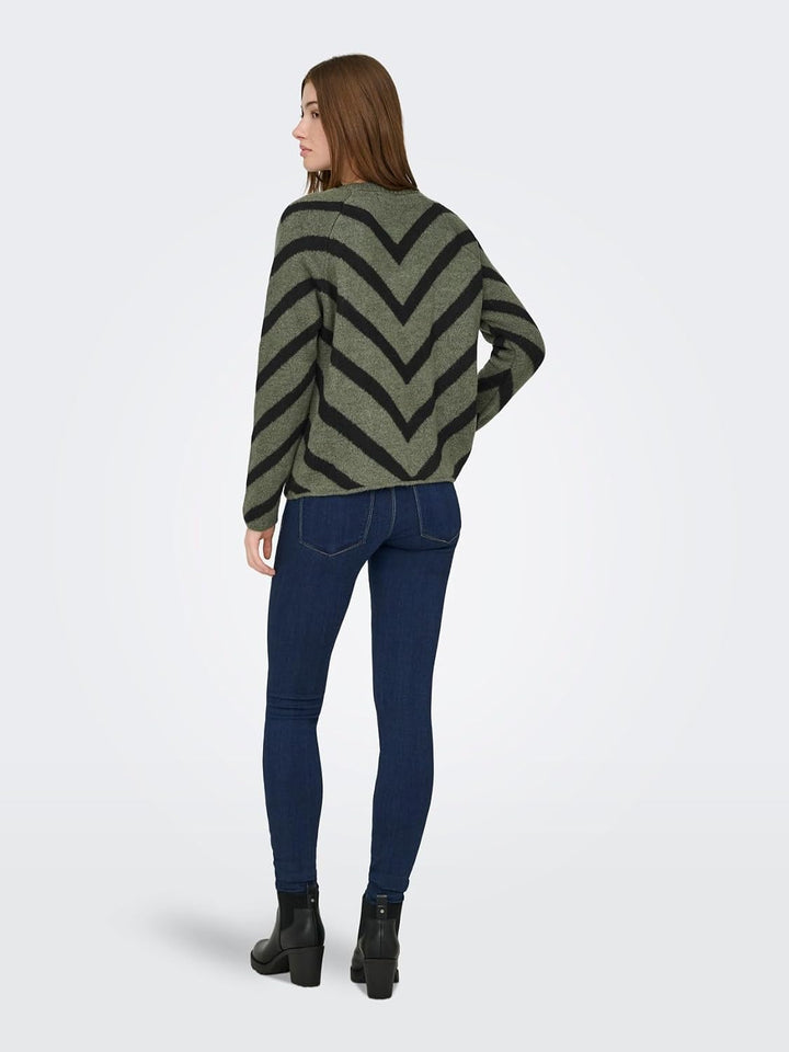 ONLY Damen ONLELIZA L/S Pullover KNT NOOS 15191792 XS Lizard, XS Lizard