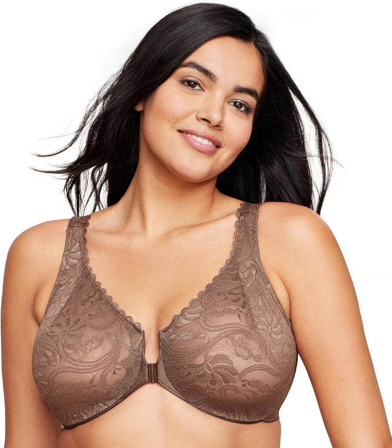 Glamorise Damen Plunge Bra, Undurchsichtige 65B Mokka, 65B Mokka