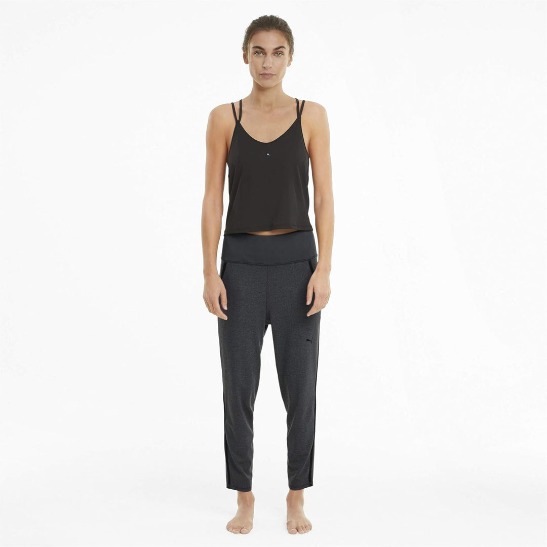 PUMA Damen Studio Rib Jogger Jogginghose L Charcoal Gray Heather, L Charcoal Gray Heather