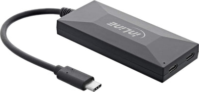 InLine® USB 3.2 Gen 1 OTG Hub, USB Typ-C zu 3 Port Typ-A und 2 Port Typ-C, mit 3A Netzteil, schwarz