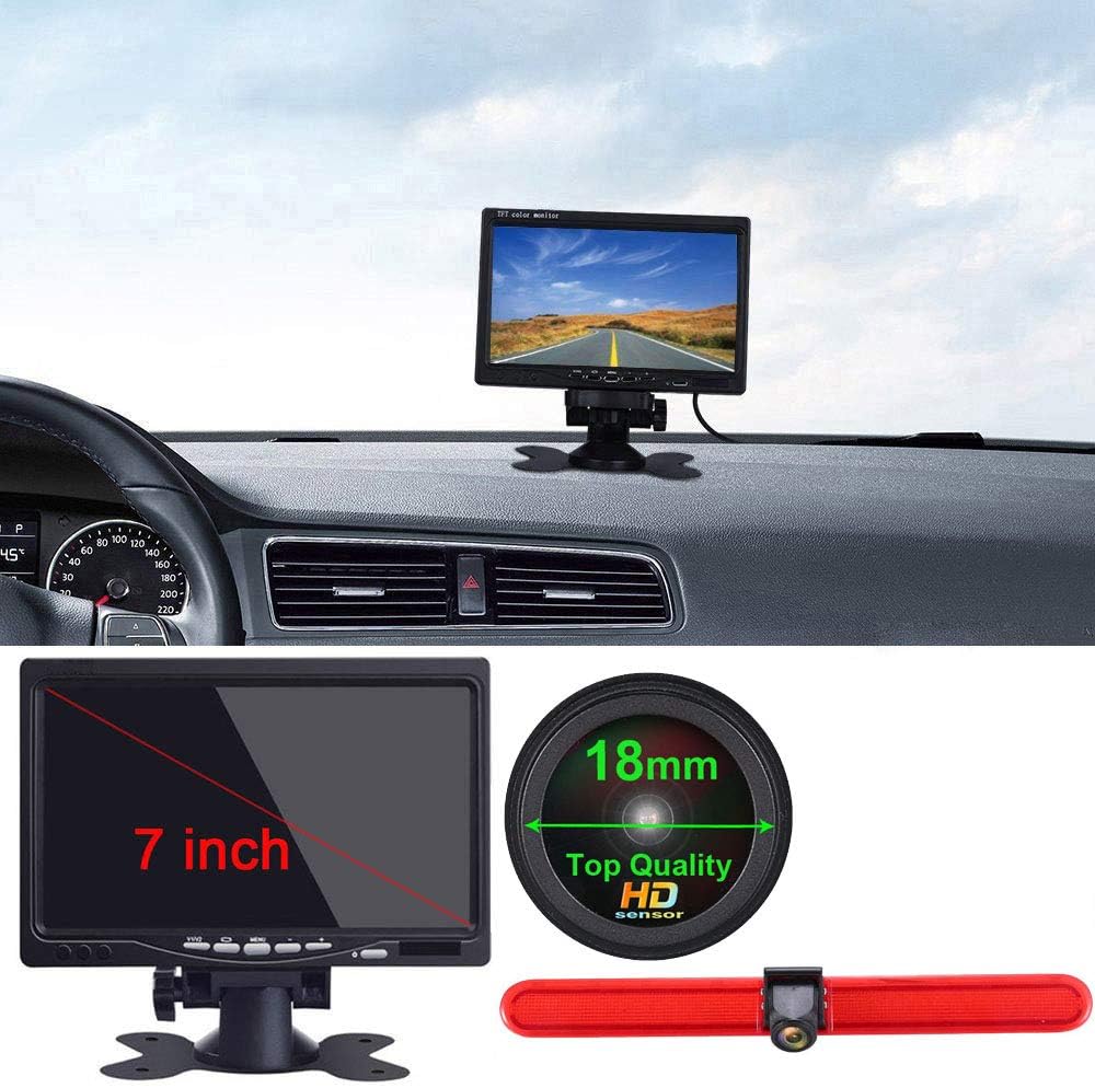1280 * 720 Brake Bremsleuchte Auto Kamera Third roof Bremslicht Rückfahrkamera Fit for VW T5 Multiva