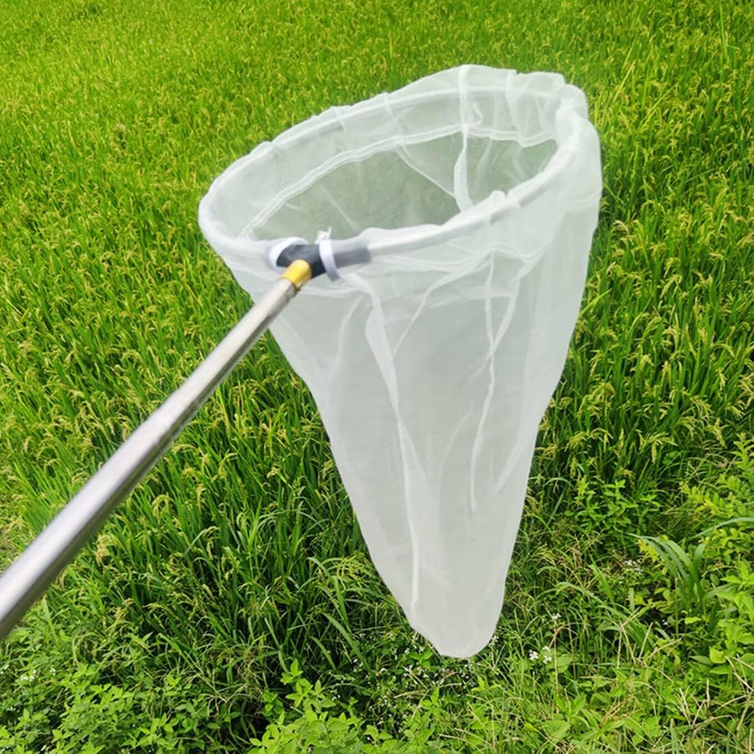 Teleskop-Insekten- und Schmetterlingsnetz, fängt Insekten, Käfer, Fischernetze, Edelstahlgriff, ausz