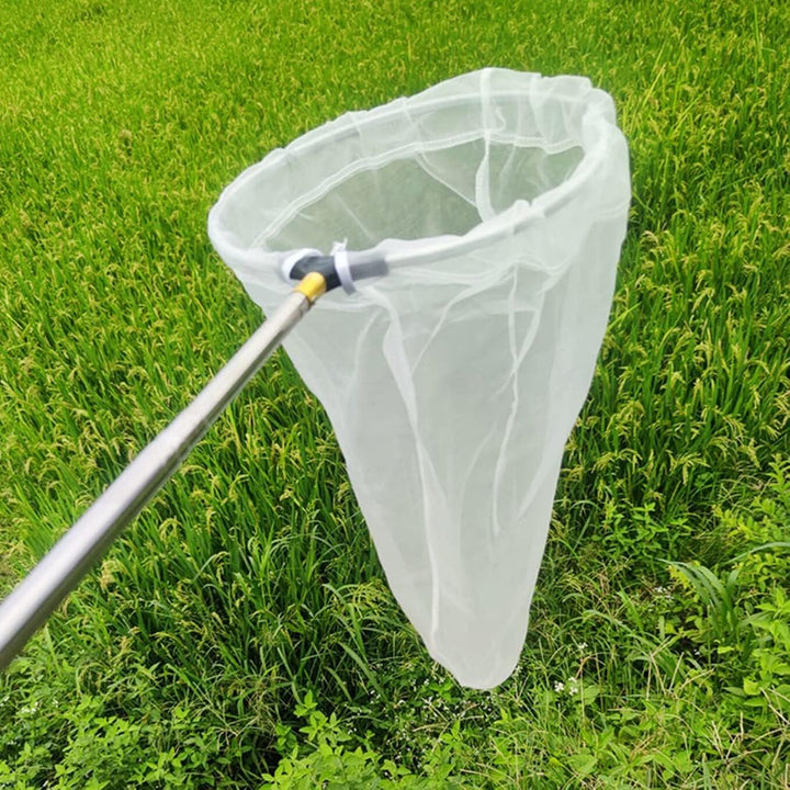 Teleskop-Insekten- und Schmetterlingsnetz, fängt Insekten, Käfer, Fischernetze, Edelstahlgriff, ausz