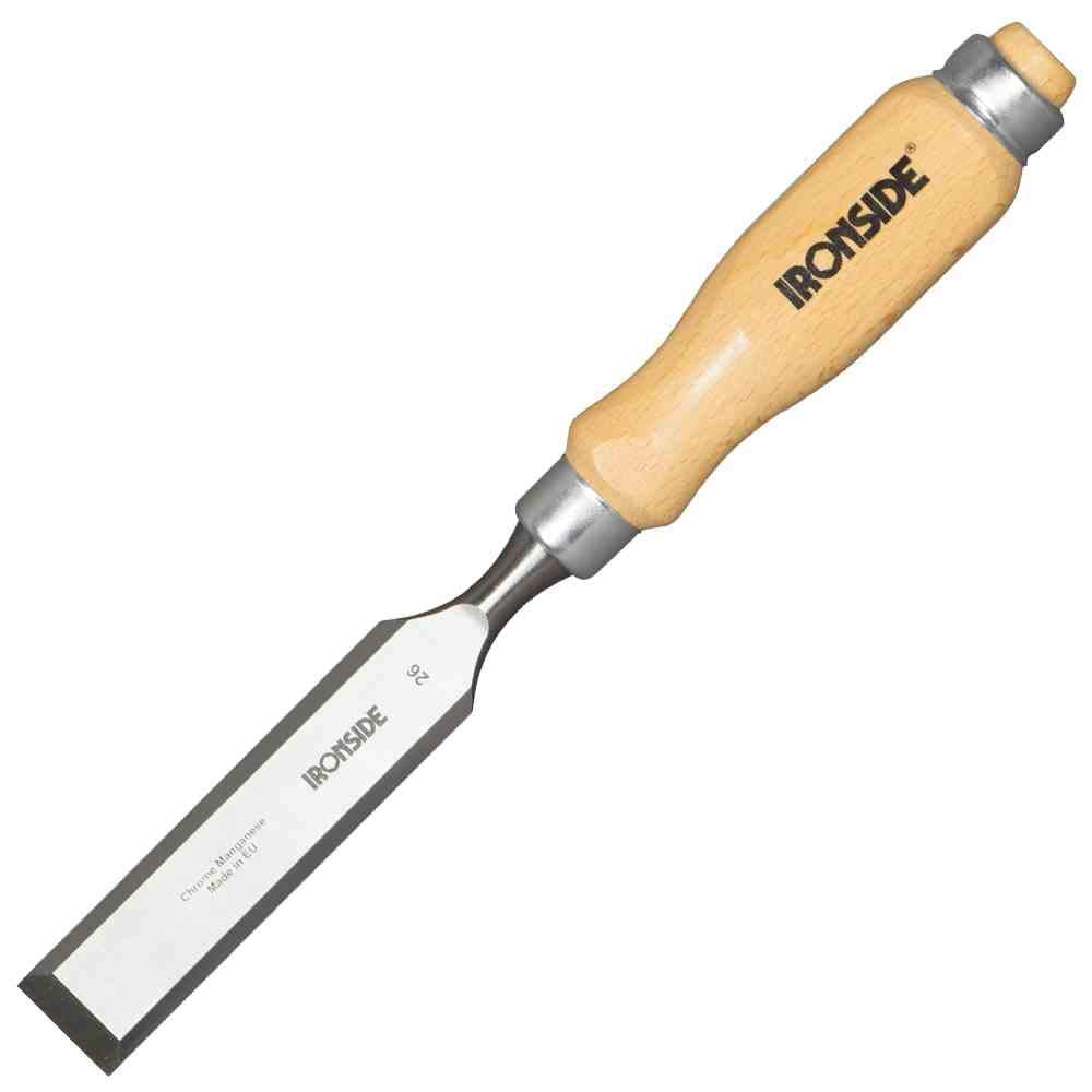 Ironside Stechbeitel 26 x 140 mm mit Holzheft, 1 Stück, 134426