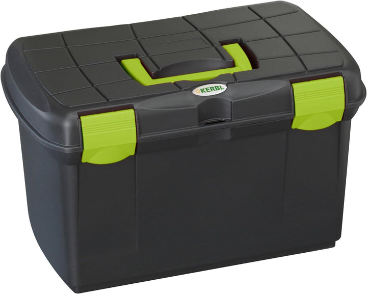 Kerbl M Protack Putzbox Medium 161-Schwarz/Pistachio-Schwarz/Pistazie, Clear, Unisex