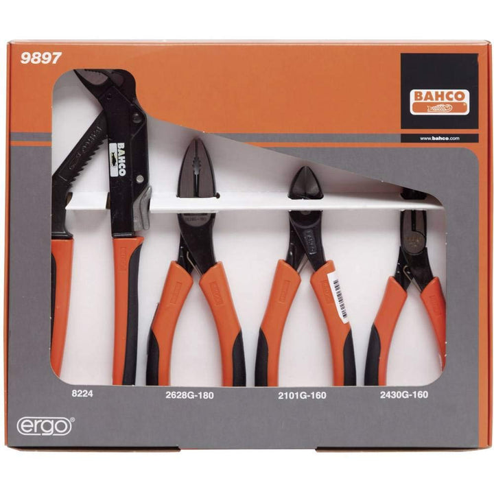 Bahco 9897 Zangen-Set 4teilig 1 Orange, 1 Orange