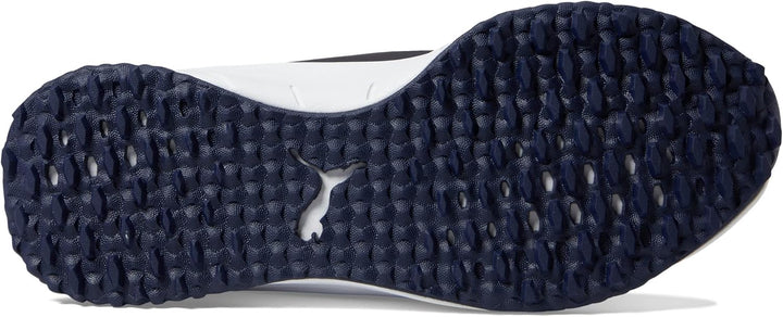 PUMA Golf Herren Fusion GripGolfschuh 42 EU Puma White Puma Silver Puma Navy, 42 EU Puma White Puma