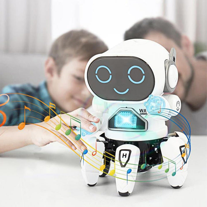 YATOSEEN Kinder Roboter Spielzeug, Begleitroboter für Kinder, mit Bunter Lichtprojektion, Tanzen, Si
