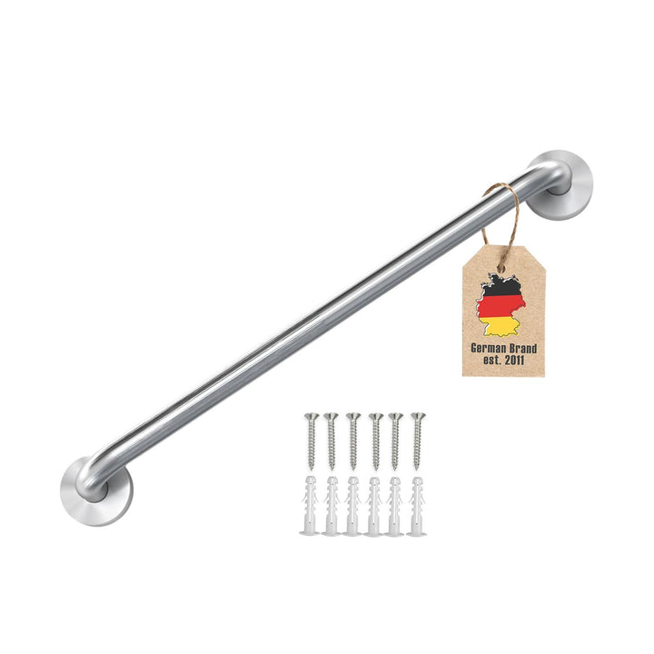 Handtuchhalter aus Edelstahl Gebürstet - Länge 40cm und 19mm Stangendurchmesser zum Bohren - Handtuc