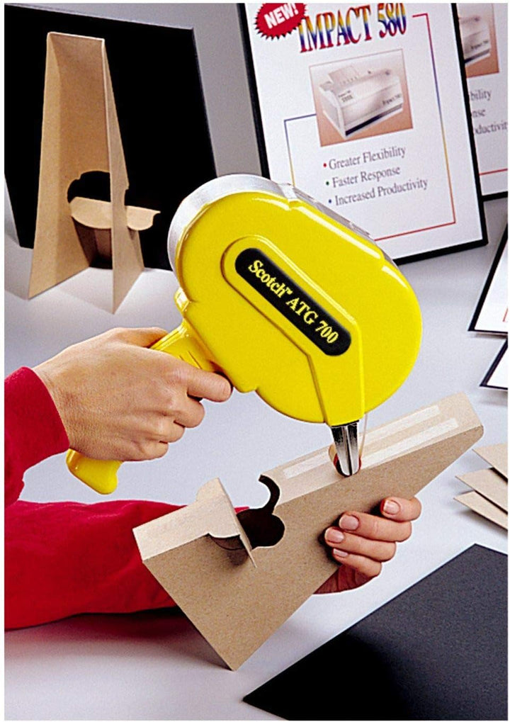 3M ATG 700 Handabroller, für Klebstoff-Filme, Gelb, 1-er Pack (Packung mit 2), Packung mit 2