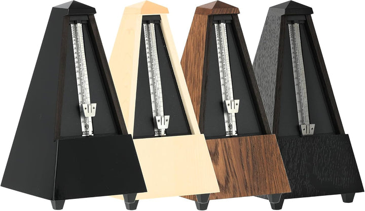 Wittner Metronom 806 Holzgehäuse ohne Glocke Taktell Pyramidenform schwarz hochglanz, schwarz hochgl