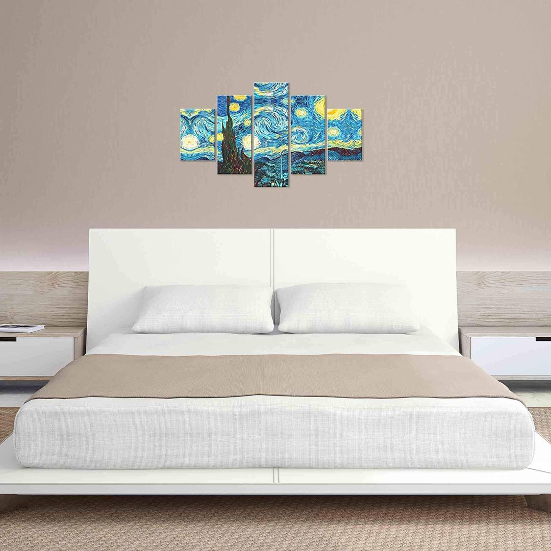 Lupia Modernes Bild 5 Teile aus Holz Vogue 48 x 85 cm Sternennacht