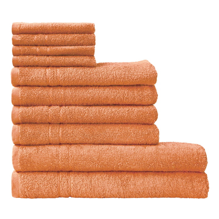 Dyckhoff Frottier 10-TLG Handtuch-Set KRISTALL, 100% Baumwolle, 2 Duschtücher, 4 Handtücher, 4 Seift