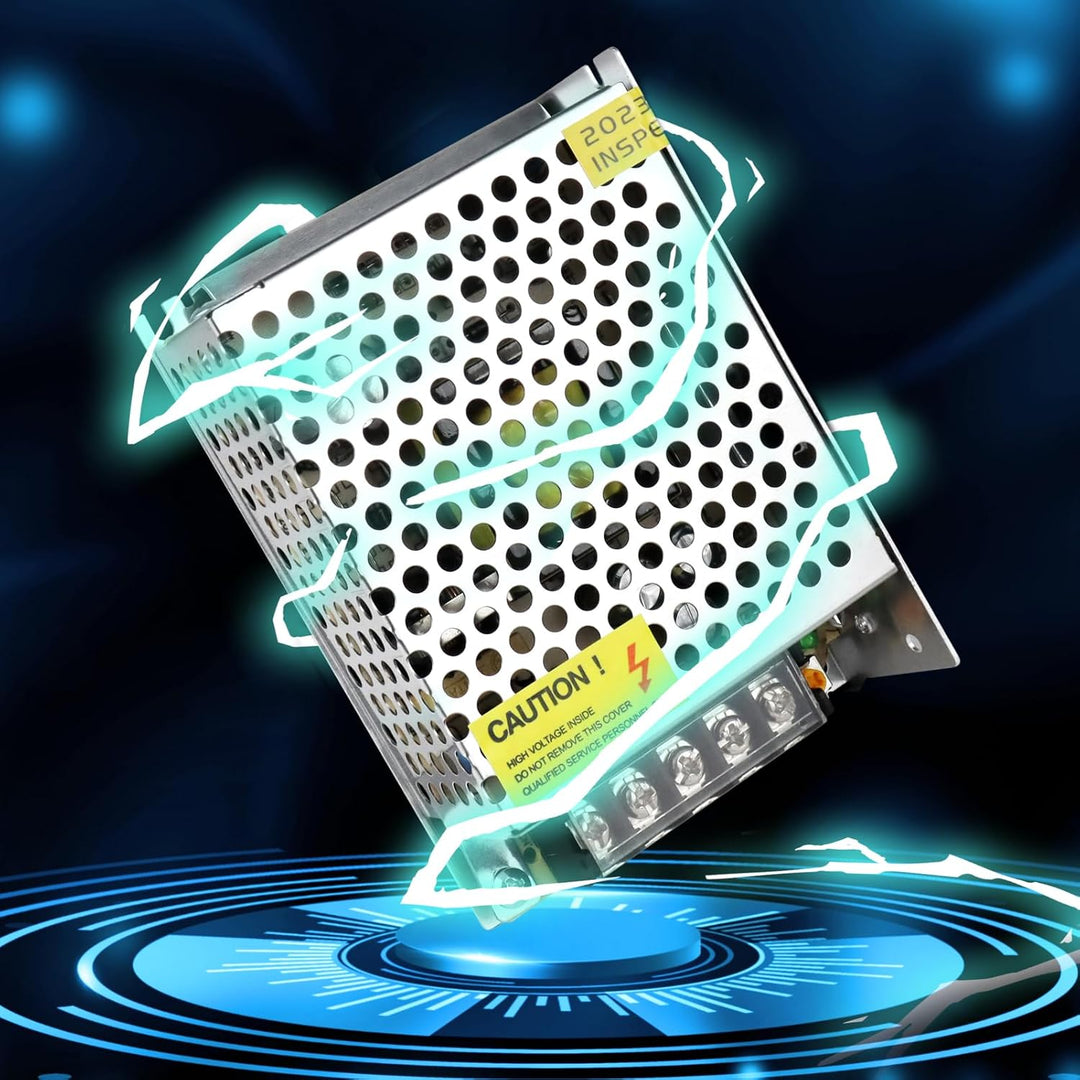 LightingWill Schaltnetzteil 12V 5A 60W Netzteil, LED Trafo Schaltwandler AC 230V auf DC 12 Volt, Ada
