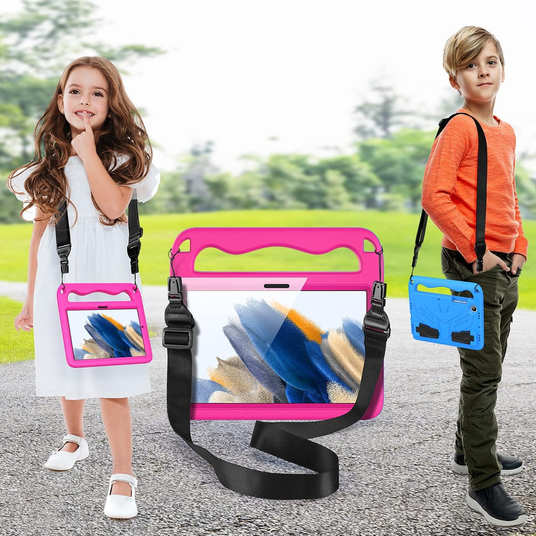 DUZZONA Kinder Hülle für Samsung Galaxy Tab A8 10,5 Zoll 2022 (SM-X200/X205/X207), mit integriertem