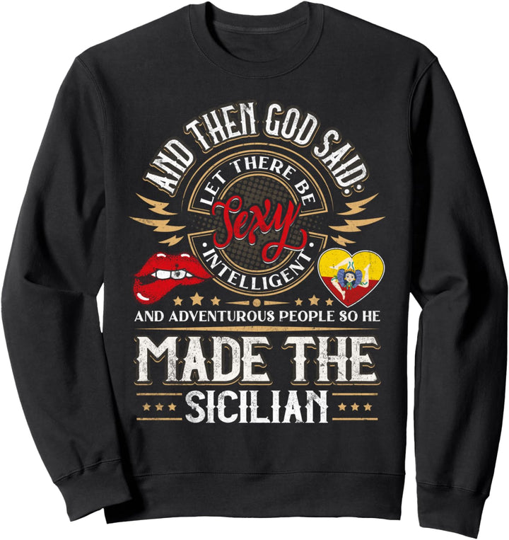 Sizilien Design Sizilianisch Männer & Frauen Sweatshirt