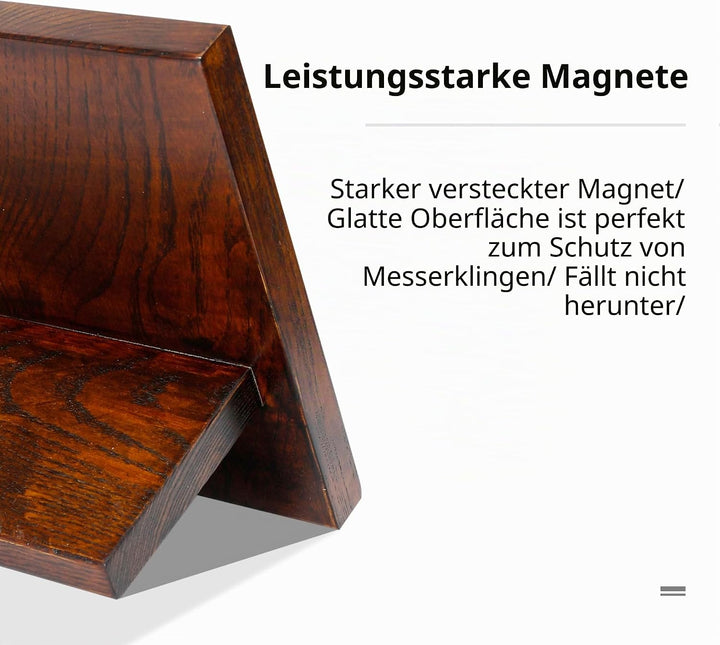 WILDMOK Magnetischer Messerblock – Heimküche Multifunktionaler Magnet-Messerhalter ohne Messer, Esch