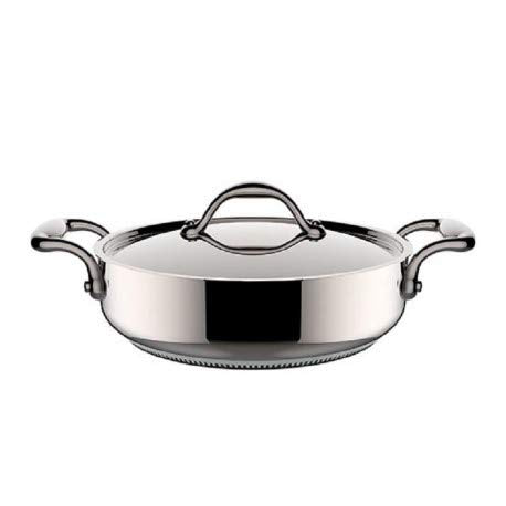 Lagostina Lagistina Accademia Schmortopf, niedrig, 2 Griffe aus Stahl mit Deckel, 28 cm