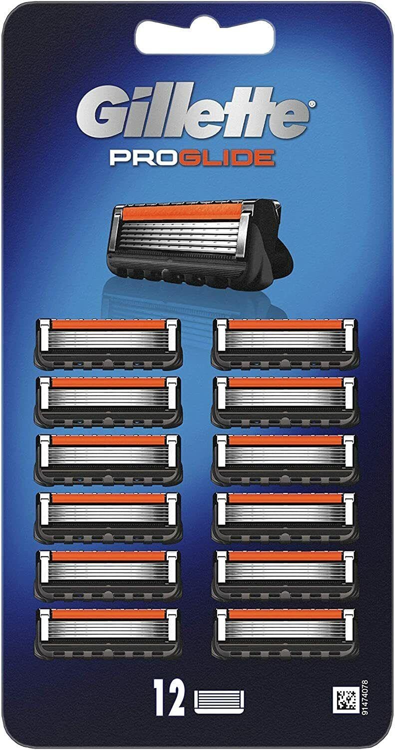 Gillette ProGlide Rasierklingen Men 12 Stück Rasierklingen-Nachfüller mit Präzisionstrimmer, 5 Anti-