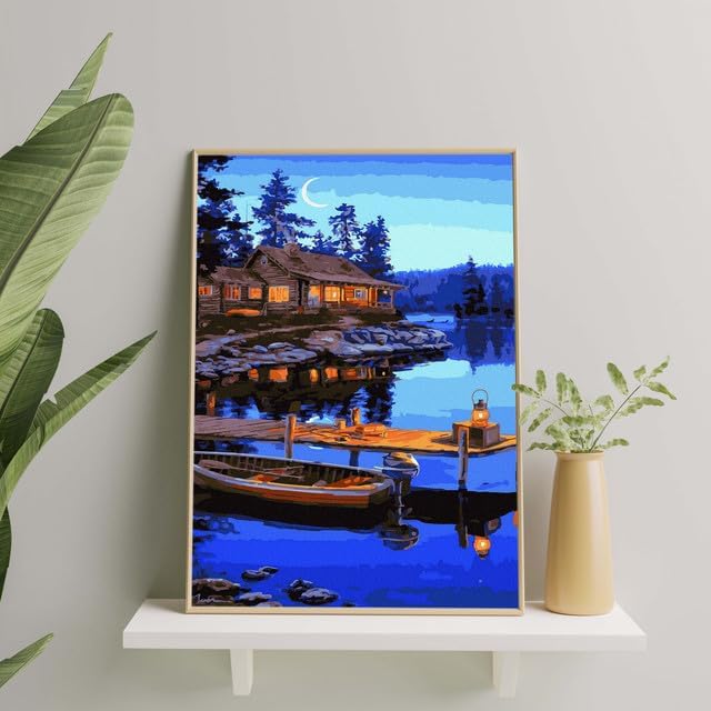 Oh Art! Malen Nach Zahlen Erwachsene Set Mit 3 Pinseln Und Acrylfarben Gemälde Acrylic Malerei DIY L