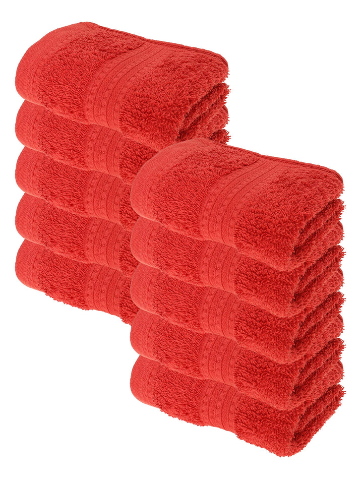 Julie Julsen Bio Gästetuch-Set 10 STK. 30x50 Bordeaux 100% Baumwolle Frotte 550g/m² Bordeaux 30 x 50