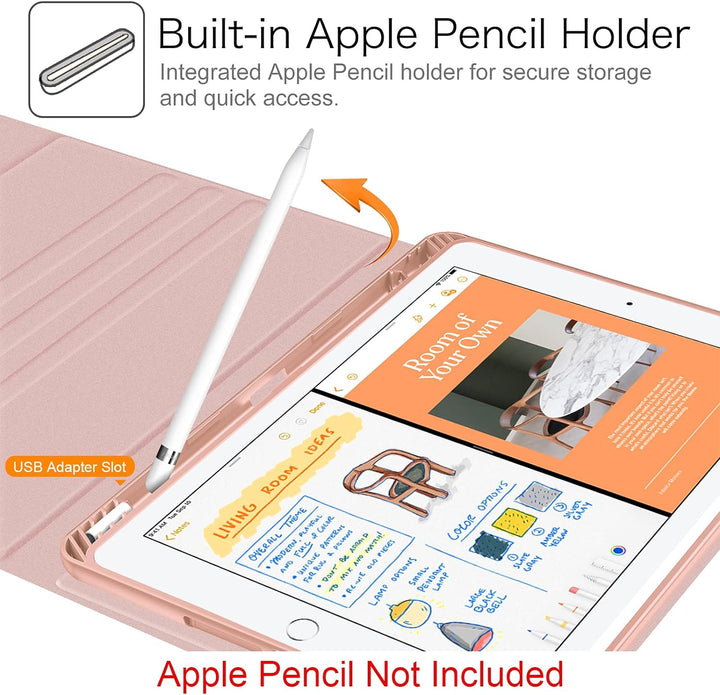Fintie Tastatur Hülle für iPad 10.2 Zoll (9/8/ 7 Generation - 2021/2020/2019), Schutzhülle mit TPU R