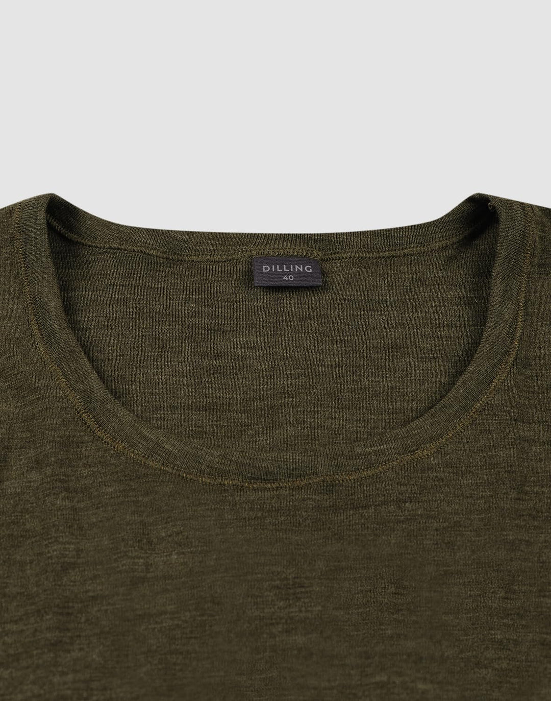 Dilling Damen T-Shirt aus Merinowolle 34 Dunkelgrün Meliert, 34 Dunkelgrün Meliert