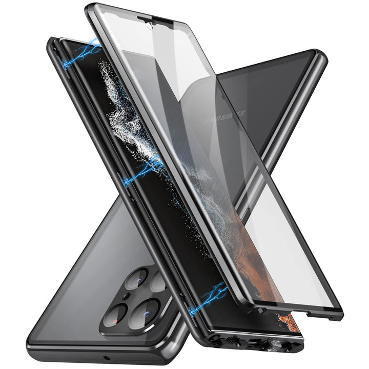 KumWum Hülle Kompatible mit Samsung Galaxy S23 Ultra Magnetische Handyhülle 360 Grad Schutzhülle mit