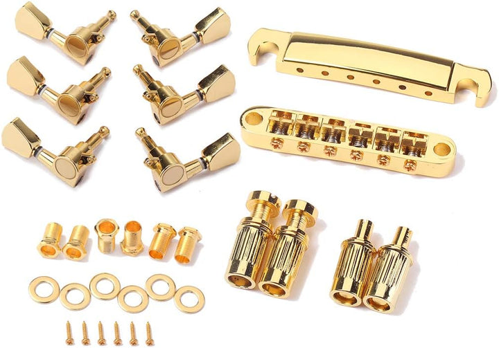 Alnicov Tune-O-Matic-Gitarrensteg und Gitarren-Stimmwirbel, Tuner-Mechaniken, Musikinstrument-Zubehö