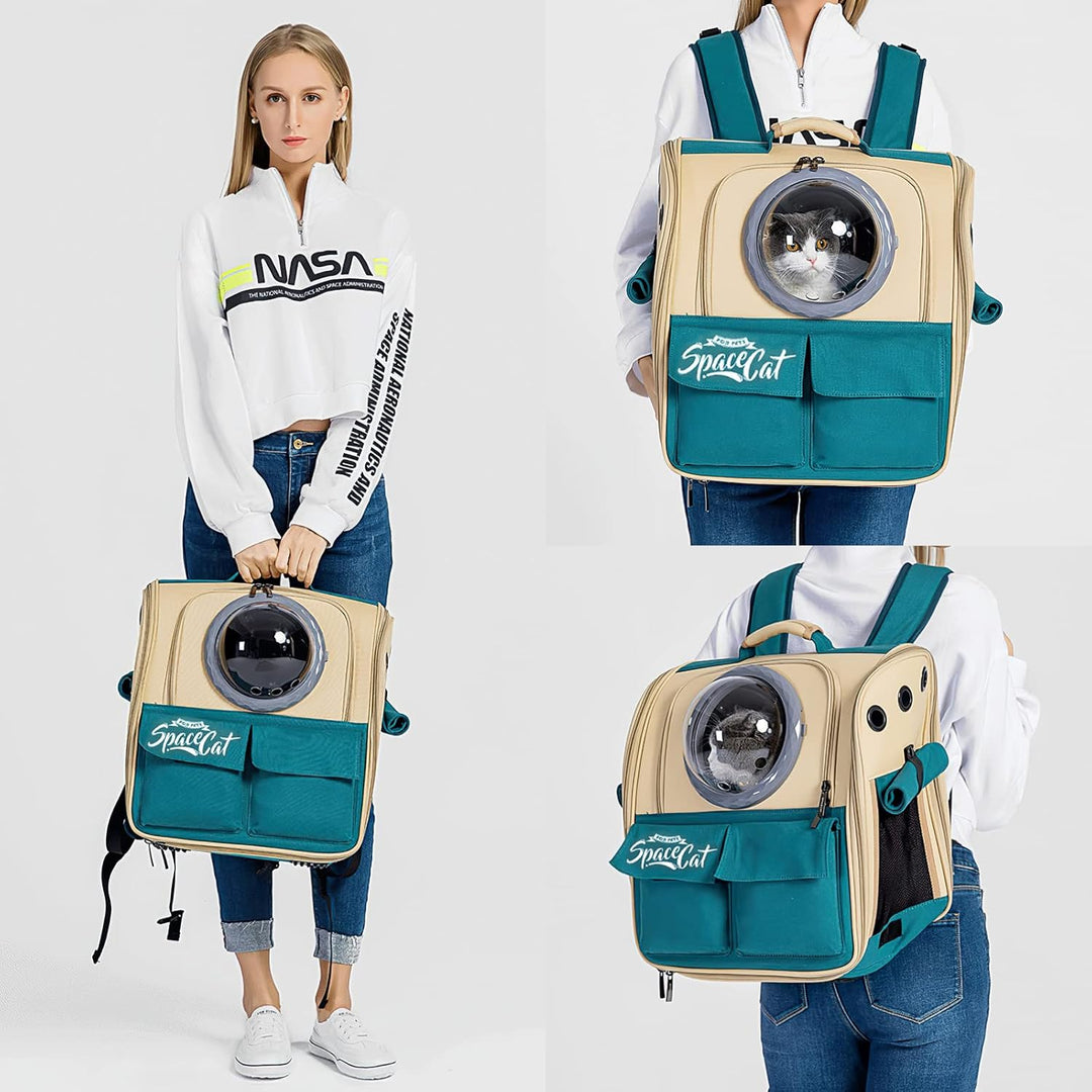 Galatée Katzen Rucksack Träger, Haustier Rucksack Blasen Rucksack, Katzen Tragen, Raumkapsel Haustie