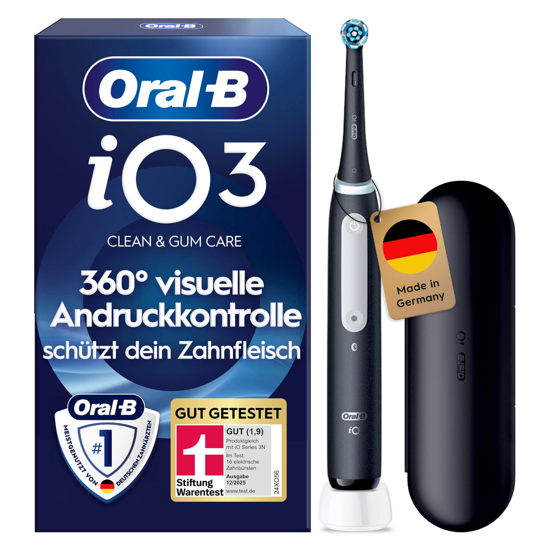Oral-B iO Series 3 Elektrische Zahnbürste/Electric Toothbrush, 3 Putzmodi für Zahnpflege, Reiseetui,