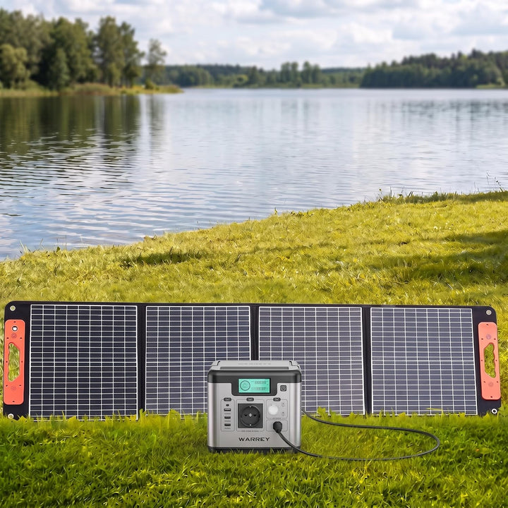 100W Faltbarer Solarpanel, Tragbares Monokristalliner Solarmodul mit Schnellladefunktion USB-C PD 60