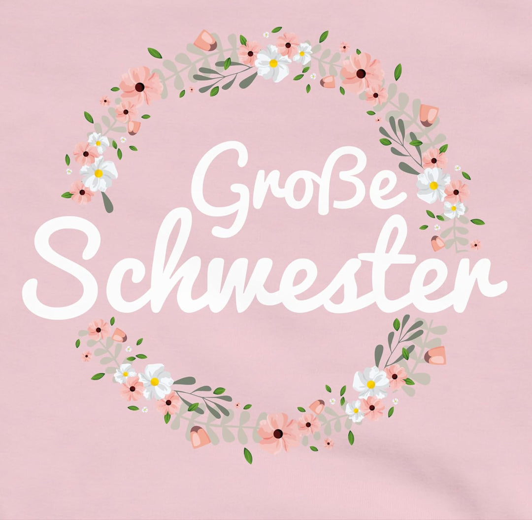 Shirtracer - Kinder Hoodie Jungen Mädchen - Grosse Schwester I Geschenk 98 1 Hellrosa, 98 1 Hellrosa