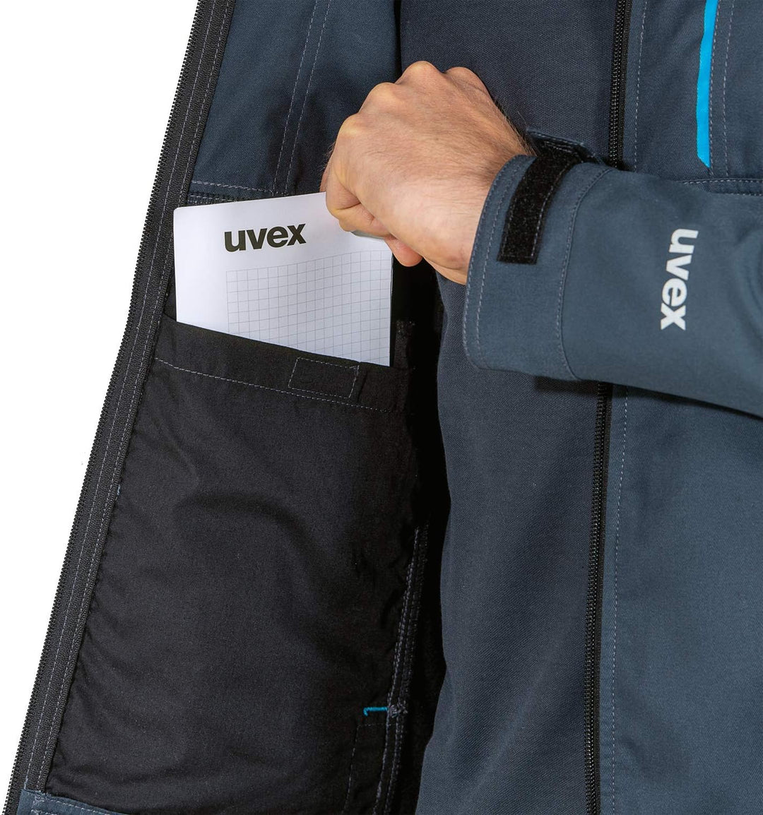 Uvex Tune-up Softshell-Arbeitsjacke für Herren - atmungsaktiv & wasserabweisend M Blau, M Blau