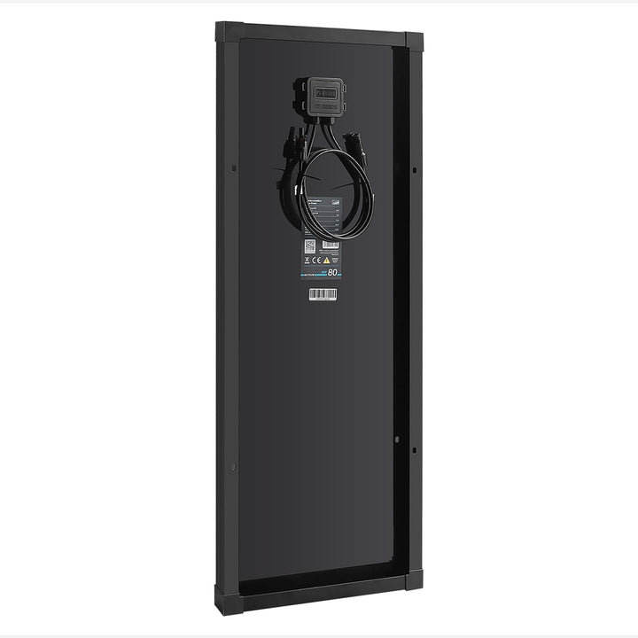 ECTIVE Solarpanel BSP 80 Black - 80W, 4,4A, 72 Zellen, für 12V 24V Batterieladeregler - Monokristall