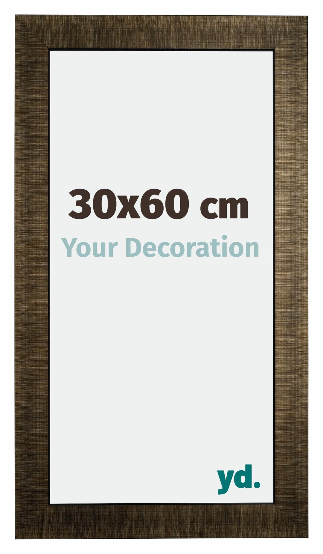 yd. Your Decoration - Bilderrahmen 30x60 cm - Bilderrahmen aus Holz mit Acrylglas - Antireflex - Aus