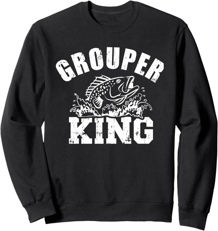 Zackenbarsch Angeln Grouper King Sweatshirt
