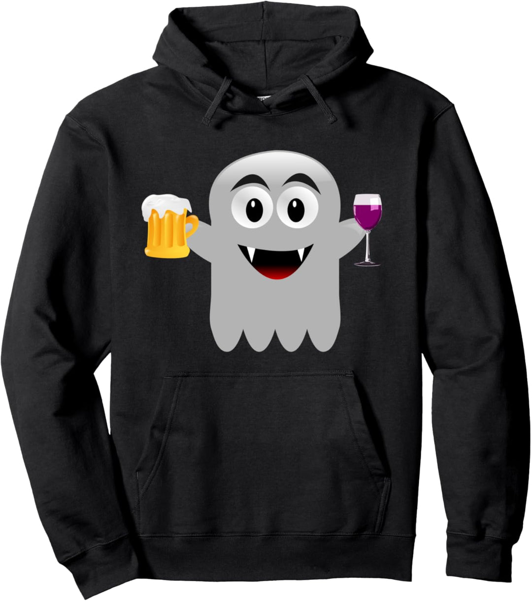 Halloween Geist Gespenst Bier Wein Vampir Hoodie Pullover Hoodie