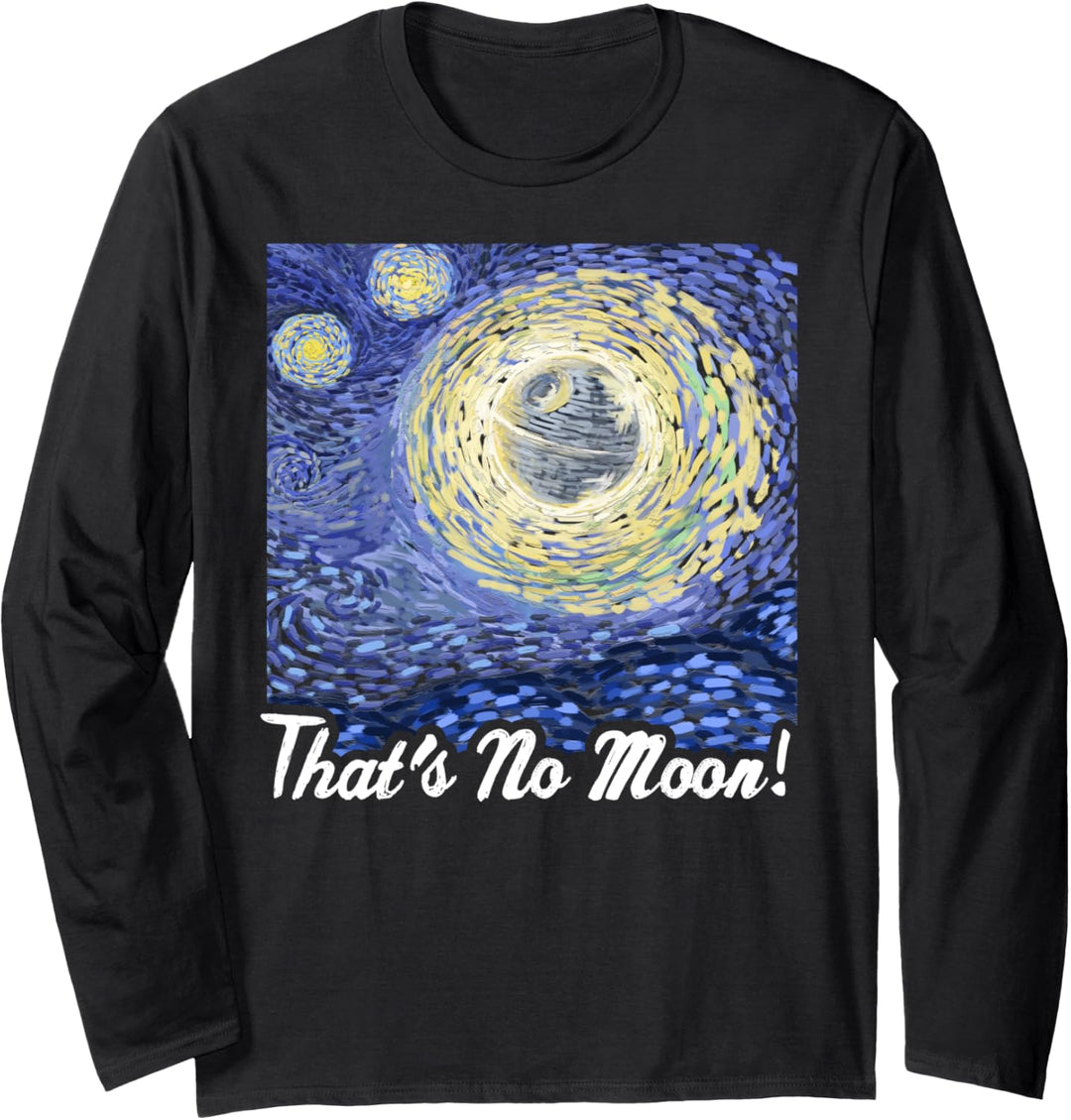 Star Wars Death Star That's No Moon Painting Langarmshirt