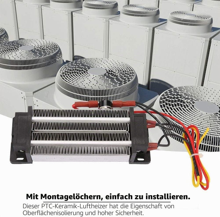PTC-Heizelement, 200W DC 12V Isoliertes PTC-Keramik-Luftheizgerät, PTC-Heizung, Elektrisch isolierte