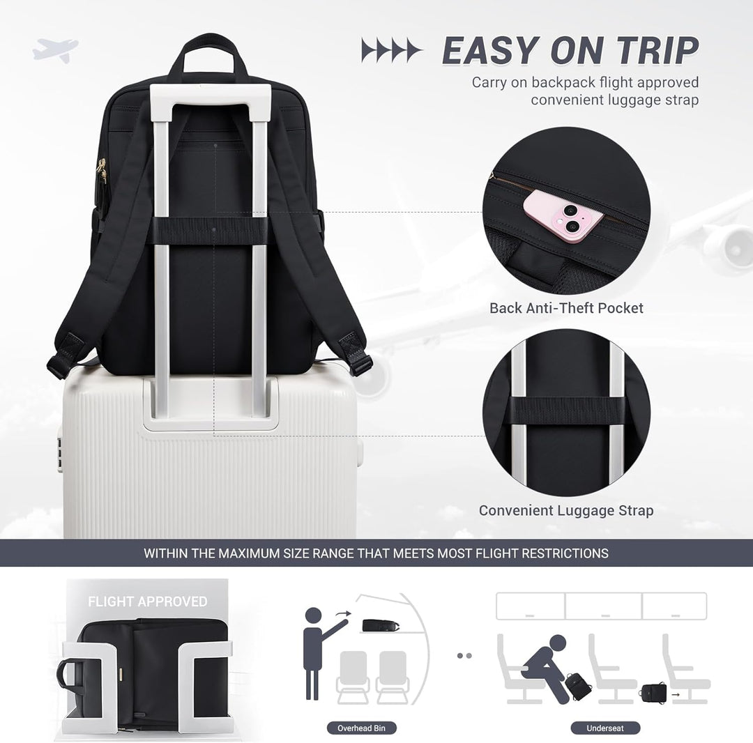 GOLF SUPAGS Laptop Rucksack für Damen Casual Daypack für Reise Arbeit Schulrucksack Teenager passend