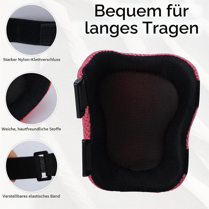 Kinder Knieschoner Ellenbogenschoner und Handgelenkschoner Set, Schützer Set[6pcs] für Kinder Kniesc