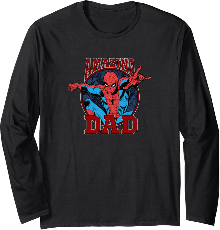 Marvel Spider-Man Vatertag Amazing Dad Langarmshirt