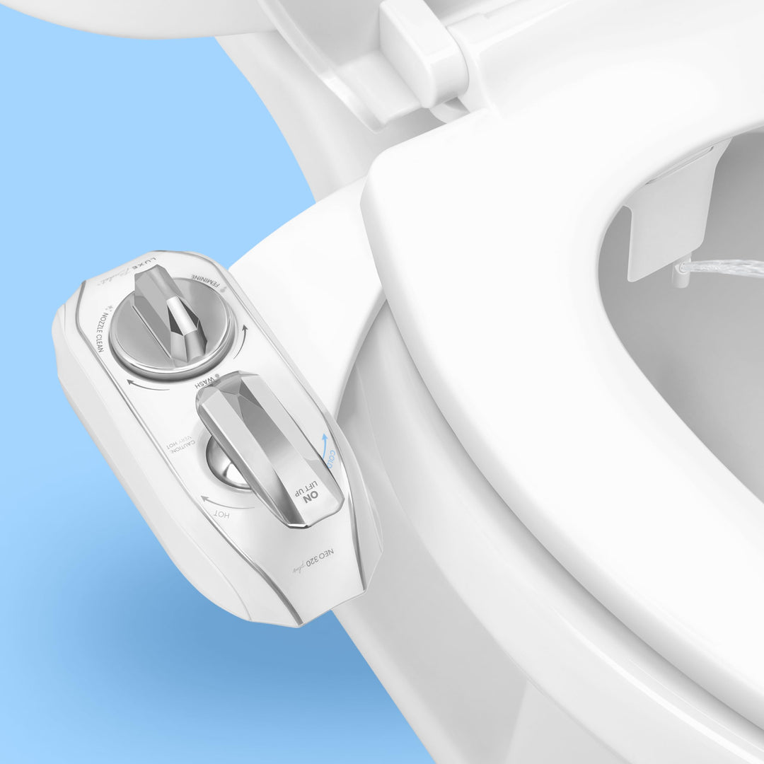 LUXE Bidet NEO 320 Plus – Warmwasser-Bidet-Toilettensitzaufsatz der nächsten Generation mit innovati